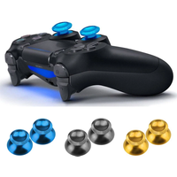 Data Frog Replacement Metal Analog Joystick Thumb Stick Grip Cap Buttons For PS4 Slim/Pro/Xbox One Slim Controller