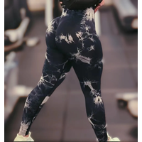 Women Tiedye Gym Leggings Seamless Mujer Push Up Booty Pants Scrunch Sports Fitness High Waist Workout Yoga Leggins Drop Ship