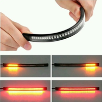 AliExpress AutoJZWT Flexible 48 LED Motorcycle Light Bar Strip Turn Signal Tail Brake for Goldwing 1800 Accessories F800R Led Bike Blinker