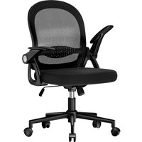 Home Office Chair Ergonomic Desk Chair Gaming Chairs Mid-Back Mesh Chair Flip-up Armrest's Lumbar Support for Home Office