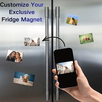 Custom Photo Fridge Magnets, Personalized Magnetic Stickers, Custom Logo Magnets for Business & Real Estate Promotion