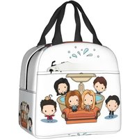 Friends TV Show Insulated Lunch Bag for Camping Travel Resuable Thermal Cooler Lunch Box Women Children Food Container Tote Bags