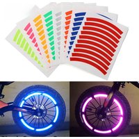 AliExpress NONE 2pack Reflective Tire Sticker Safety Sticker Color Kids Balance Bike Reflective Sticker Wheel Decal Bike Accessories