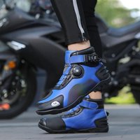 AliExpress laxsesu Motorcycle Cycling Shoes for Men 2025 New Knight Four Season Off-road Racing Short Boots Four Season Motorcycle Equipment