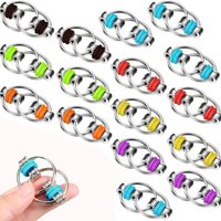 AliExpress XYTLEZONE 7/21/49pcs Bicycle Iron Chain Fidget Toys Keychain, Fidget Flippy Chains For Anxiety Stress Relief For Adults