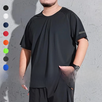 AliExpress PATELIS Sport T-shirt Men Plus Size 7XL 175kg Outdoor Quick Dry Running Hiking Cycling T-shirt Round Neck Big Size Short Sleeve Tees