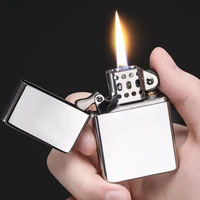 Zorro Original Kerosene Lighter Retro Creative Shell Windproof Brass Cigarette Gasoline Lighter Smoking Accessories