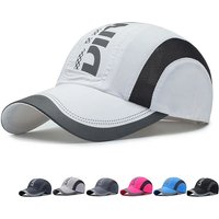 AliExpress NONE Summer Outdoor Sports Quick Drying Hat Thin Breathable Mesh Anti-UV Shade Letter Printed Sunhat Baseball Traveling Cycling Cap