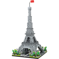 Pairs Eiffel Tower Micro Mini Block Building Blocks for Adults Construction Bricks Children Toys Gift Assemble Set Party Gifts