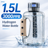 Hydrogen Water Bottle 1.5L Portable Hydrogen Rich Water Generator Large Capacity Sports Cup for Gym Outdoor Fitness