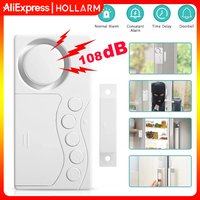 Hollarm Refrigerator Delay Alarm Door And Window Alarm Doorbell Anti-theft Magnetic Sensors Security System for Kid Care