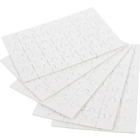 5 Sets Puzzle Sublimation Blank Jigsaw Puzzle Jigsaw Puzzle Crafts Blank Jigsaw Puzzle Pieces Blank Puzzle Pieces Craft