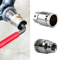 AliExpress NONE Bike Bottom Bracket Removal Tool Square Hole MTB Centre Shaft Removal Sleeve Compatible with Shimano/VP/FSA/LP, 20 Teeth Fit