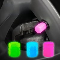 AliExpress 1/4/8PCS Car Luminous Valve Caps Fluorescent Green Blue Night Glowing Car Motorcycle Bicycle Wheel Styling Tyre Rim Hub