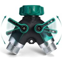 Garden Irrigation Double Way Faucet Y-shaped Irrigation Hose Splitters Multi-function Plastic Water Separator Conector Stopcock