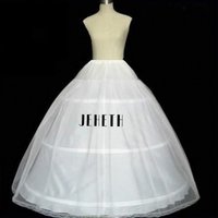 JEHETH High Quality Women 3 Hoops Petticoat Crinoline Underskirt For Ball Gown Wedding Dress Ring Elastic Waistband Accessories