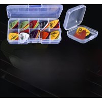 Electric Guitar Pick with Storage Box Acoustic Music Picks Plectrum 0.58/0.71/0.81/0.96/1.20/1.50mm Thickness Guitar Accessories