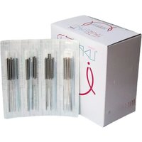 500pcs 0.18/0.20/0.25/0.30mm Disposable Sterile Acupuncture Needle Flat Handle Beauty Acupuncture Point Massage Needle with Tube