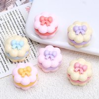10PCS Shiny Gift Box Cake Series Resin Flatback Cabochons For Hairpin Scrapbooking DIY Jewelry Craft Decoration Accessories
