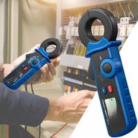 Digital Leakage Current Clamp Meter, 1uA Resolution, 0.1mA-200A, Jaw 1.2inch/30mm, High Precision NCV Clamp Meter High Accuracy
