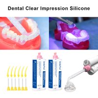 Dental Clear Heavy Body Silicone Addition Transparent Impression Material VPS Elite Transparent Elastomeric For Dentist Lab