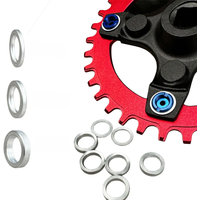 AliExpress GANOPPER 1mm 2mm 3mm MTB Bicycle Crankset Bolt Spacer Chainring Screw Chainwheel Mountain Bike Double Crank Gasket Road Bike Bolt Ring