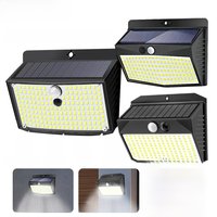 150/138/168 Solar Lights Outdoor Motion Sensor Wall Light 3 Modes Security Fence Light For Outside Yard Deck Garden