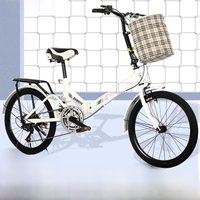 AliExpress NONE 20 inch folding bike, variable speed folding bike, adult folding bike, 6-speed bike with shock absorber
