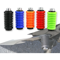 6MM Motorcycle Rubber Gear Left Shift Lever Pedal Toe Peg Cover Foot Pad Universal For Aprilia KTM Kawasaki Yamaha Honda DUCATI