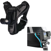 HONGDAK Motorcycle Helmet Chin Mount for GoPro Hero 11 10 9 8 7 6 Action Sports Camera Holder Motorcycle Stander GOPRO Accessory