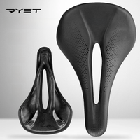 AliExpress Lexon RYET Carbon Fiber Bike Saddle 142mm Super Light 125g Leather Road MTB Racing Pu Soft Seat Cushion Bicycle Saddles Cycling Parts