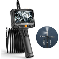 360 ° rotating dual-lens endoscope, 3.9MM 5-inch IPS endoscope inspection camera, automotive mechanical industrial endoscope
