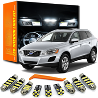 ZITWO 16Pcs Complete LED Interior Light Kit With Lamp Base For Volvo XC60 2009 2010 2011 2012 2013 2014 2015 2016 2017 LED Bulb