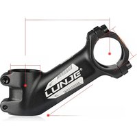 AliExpress LUNJE Ultralight Bicycle Power Stem 10°/17°/25°/35° MTB Road Bike Stem 31.8 Aluminium Alloy Handlebar Stem 60/60/70/80/90/100/110mm