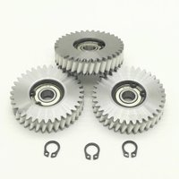 AliExpress NONE 47.5x12mm Oblique Planetary Gear 35 Teeth Helical Gear With 8mm Bearings E-bike Nylon and Steel Gear For Electric Bike Hub Motor