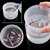 1 Piece Nail Art Tool Cleaning Cup Soak Bowl Nail Art Tool Sterilizer Cup Nail Tools Cleaner Container Net Basket Case Manicure