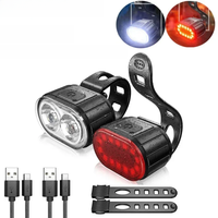 AliExpress NONE Bike Front Rear Light LED Bicycle Light USB Charge Headlight Durable Cycling Taillight Bicycle Lamp Lantern Bike Accessories
