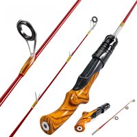 Sougayilang Ice Fishing Rod 2-section Winter Fishing Rods Portable Winter Fishing Rod Spinning Ice Winter Fishing Pole Tackle