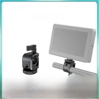 SMALLRIG 15mm Rod Clamp Rail Connector RailBlock with 1/4" Thread Hole to Attach Camera Microphones/Sound Recorders- 860