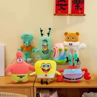 25-30cm new Spongebob Patrick Star Eugene H. Krabs Gary the Snail Plush Toy Throw Pillow Halloween Decorations Birthday Gift Boy