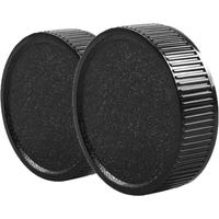 2Pcs Rear Lens Cap Cover For M42 42mm 42 Screw Mount Black
