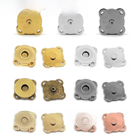 5sets/lot Magnet Buckle Metal Snap Fasteners Buttons DIY Sewing Garment Accessories Materials Wallet Craft Bags Buckle 10mm-18mm