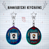 NBC Hannigram Keychains Hannibal Lecter & Will Graham Acrylic Charms Psychological Thriller TV Merch Fan Gift for Series Lovers