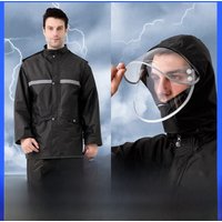 AliExpress Raincoat and Rainpants Suit Full Body Rainstorm Prevention Electric Bicycle Motorcycle Takeaway Riding Reflective Split Raincoat