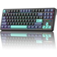 AULA F87 Pro Mechanical Gaming Keyboard, 87-Key Tri-Mode, 2.4GHz/Bluetooth/USB-C, RGB, PBT, Gasket Mount