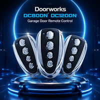 3pcs Doorworks DC800N DC1200N New Automatic Door Garage Rolling Code 433.92MHz Clone Remote Control