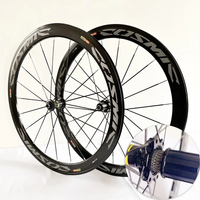 AliExpress NONE New 700C 30/40/50mm Road bike alloy Bicycle wheelset clincher rims Thru Axle V Disc brake 120 noise 36T Planetary ratchet hubs
