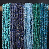 AliExpress RISYF Natural Gravel Stone Beads Lapis Lazuil Bostwana Sodalite Chips Bead For Necklace Earrings Bracelets Jewelry Chain Beaded 3-5mm