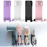 Curling Hair Straightener Holder Curling Tray Hooks Wall Mounted Hair Dryer Organizer Hooks for Bathroom Household Goods