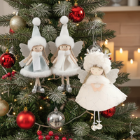 New Christmas Little Angel Decor Cute Doll Plush Pendant Christmas Ornaments New Wing Girl Pendant Christmas Gift